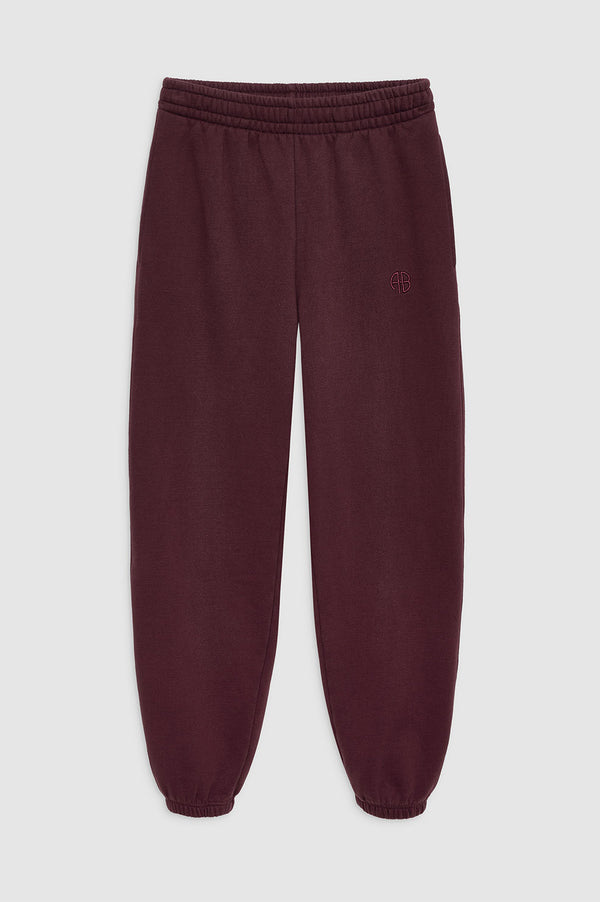 Anissa Kermiche Karter Jogger In Dark Burgundy | ANINE BING