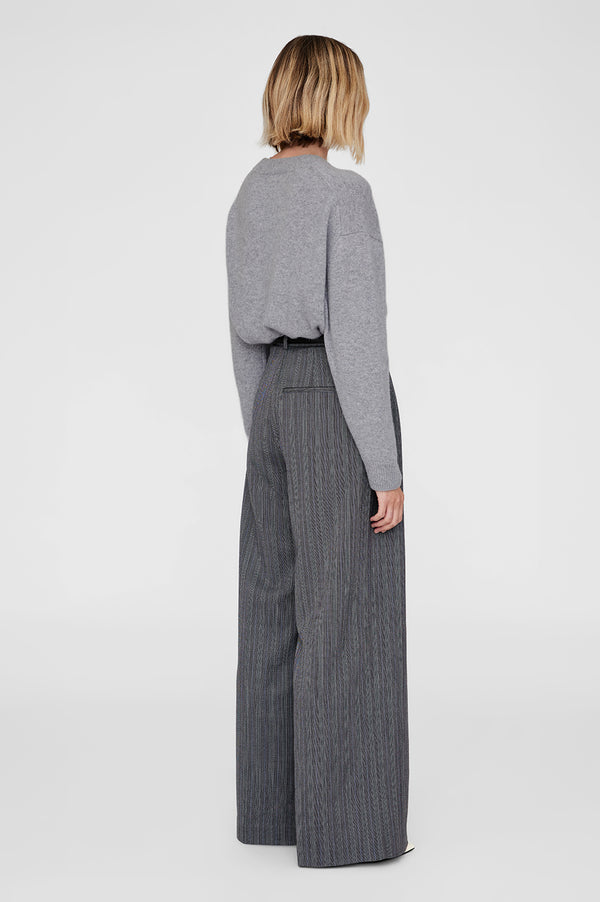 Anissa Kermiche Lee Crew Sweater - Medium Heather Grey