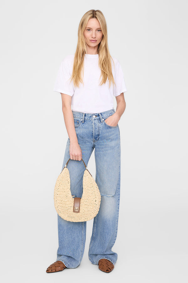 Anissa Kermiche Lou Bag Monogram - Natural With Cognac