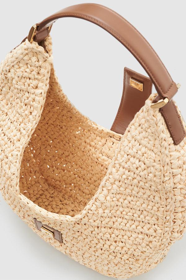 Anissa Kermiche Lou Bag Monogram - Natural With Cognac