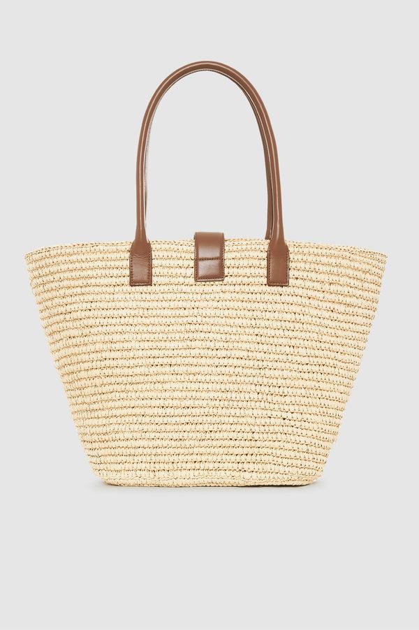 Anissa Kermiche Lou Tote Monogram - Natural With Cognac