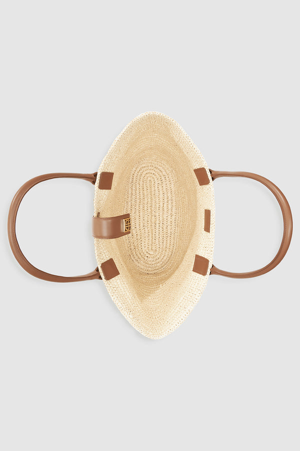 Anissa Kermiche Lou Tote Monogram - Natural With Cognac