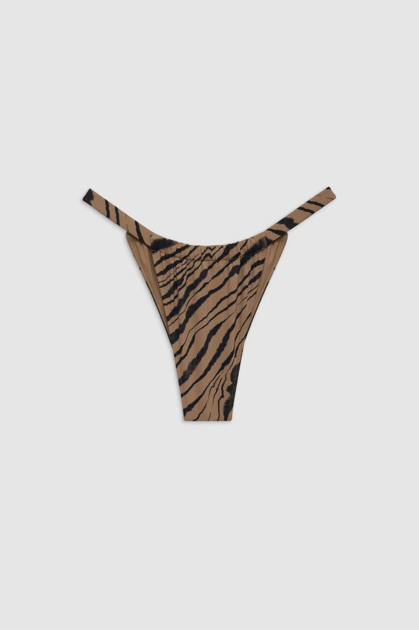 anissa kermiche Milani Bikini Bottom - Tiger Shell Print