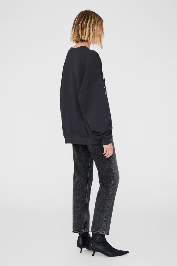 Anissa Kermiche Miles Sweatshirt Anine Bing - Vintage Black