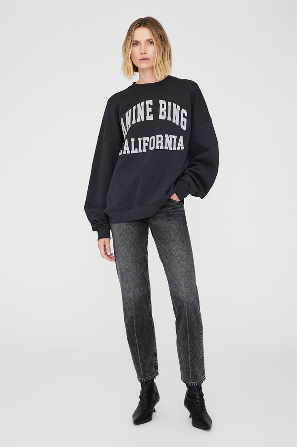 anissa kermiche Miles Sweatshirt Anine Bing - Vintage Black