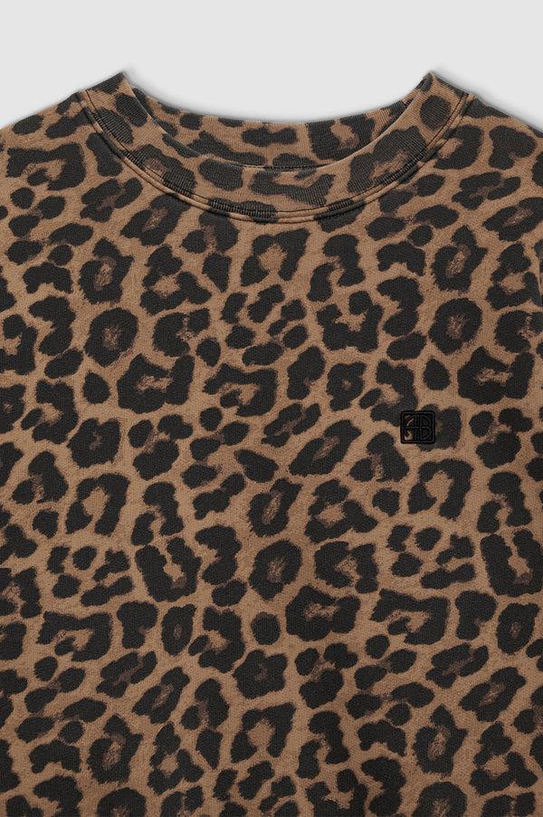 Anissa Kermiche Miles Sweatshirt - Black And Brown Leopard