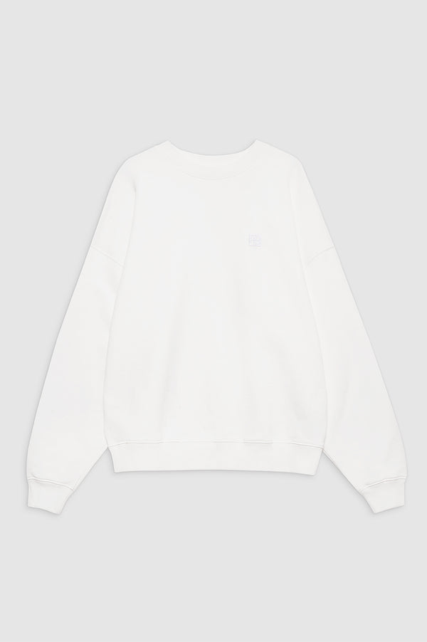 Anissa Kermiche Miles Sweatshirt Framed Monogram - Off White