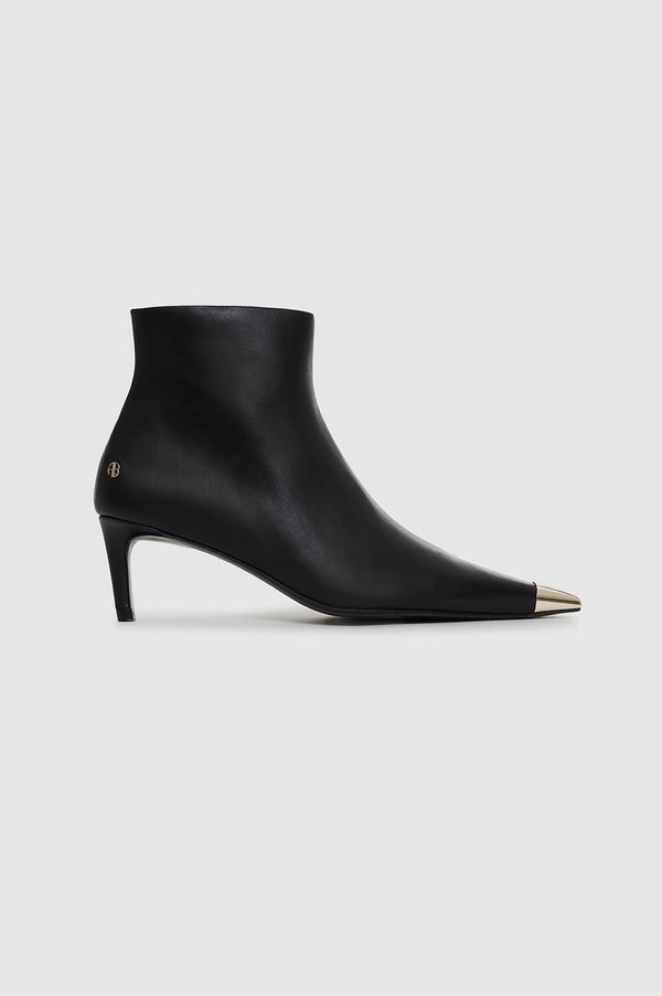 anissa kermiche Nina Boots With Metal Toe Cap - Black