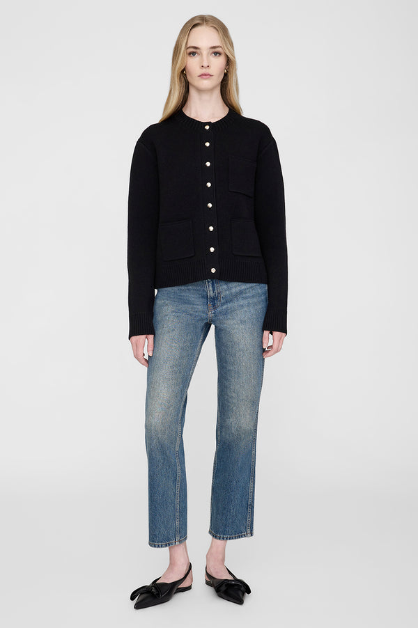 Anissa Kermiche Nina Slingback Flats With Bow - Black