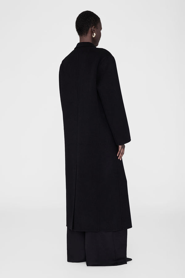 Anissa Kermiche Quinn Coat In Black Cashmere Blend | ANINE BING