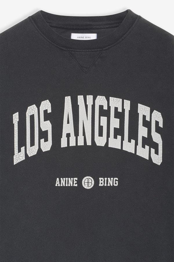 Anissa Kermiche Ramona Sweatshirt Los Angeles In Washed Black | ANINE BING