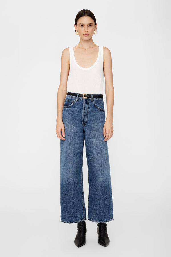 anissa kermiche Rick Jean in Deep Alto Blue | ANINE BING