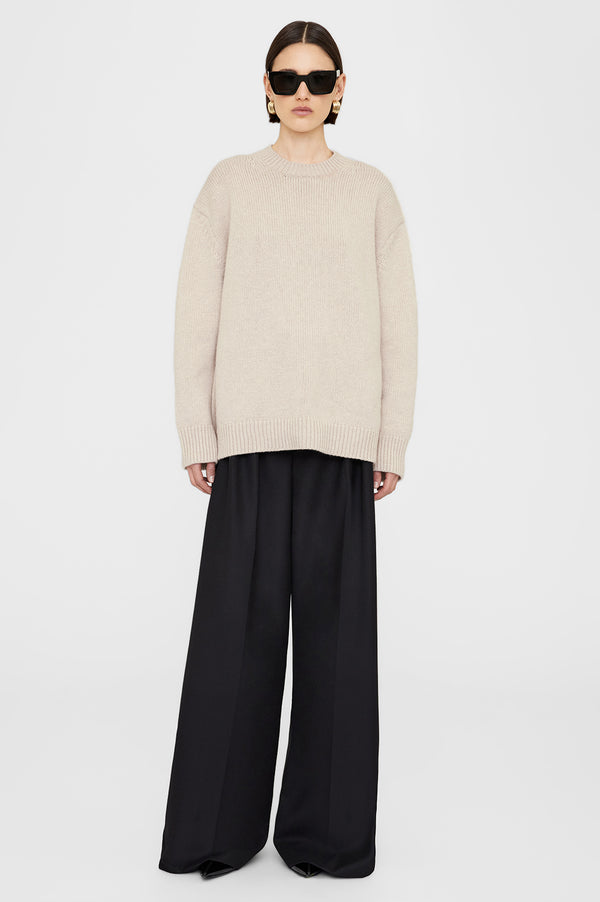 anissa kermiche Rosie Sweater in Oatmeal | ANINE BING