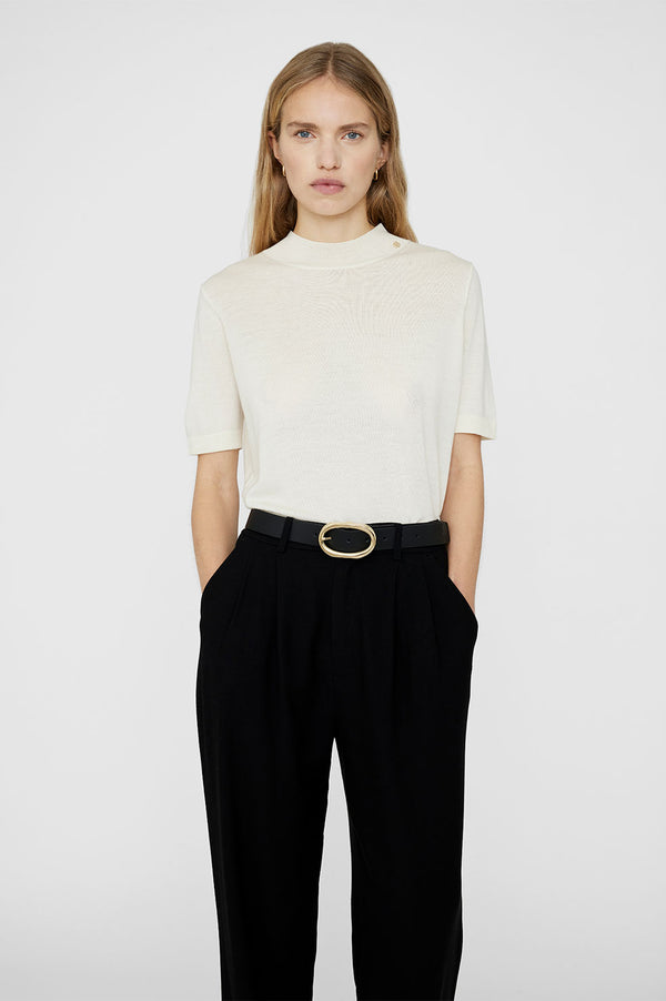 Anissa Kermiche Signature Link Belt - Black With Gold