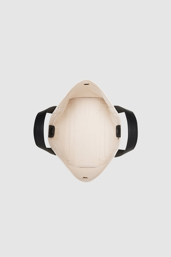 Anissa Kermiche Small Cara Tote - Natural Canvas With Black