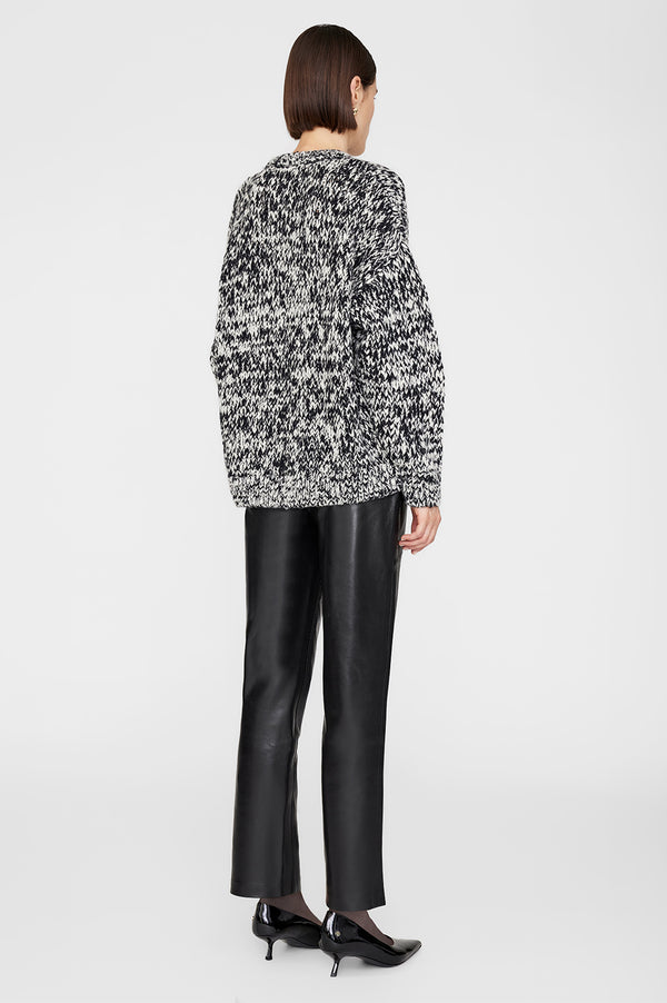 Anissa Kermiche Sydney Crew Sweater - Black And White