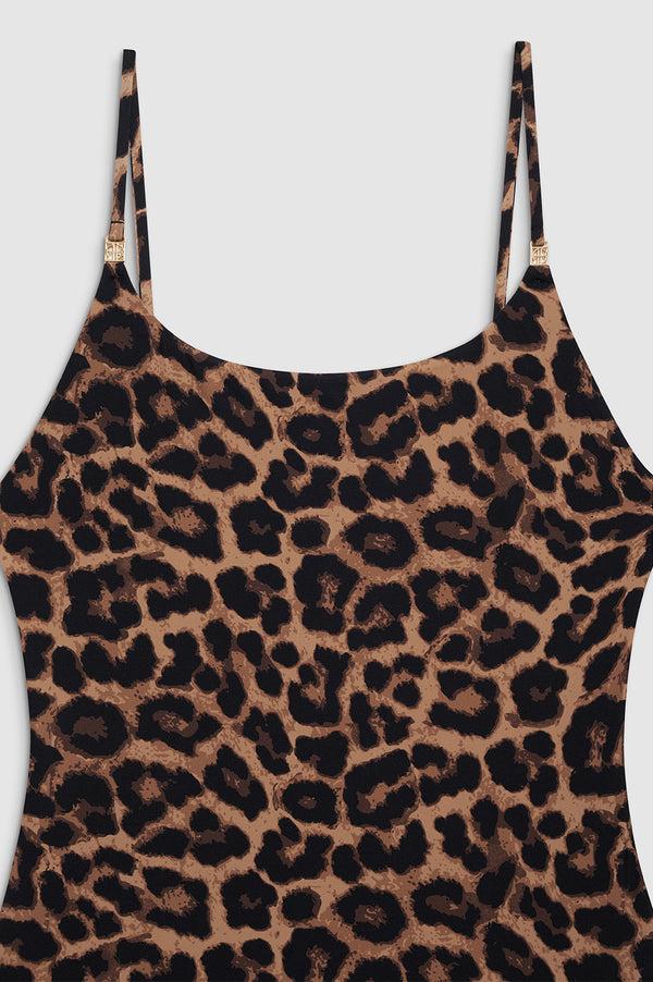 Anissa Kermiche Vesta One Piece - Black And Brown Leopard