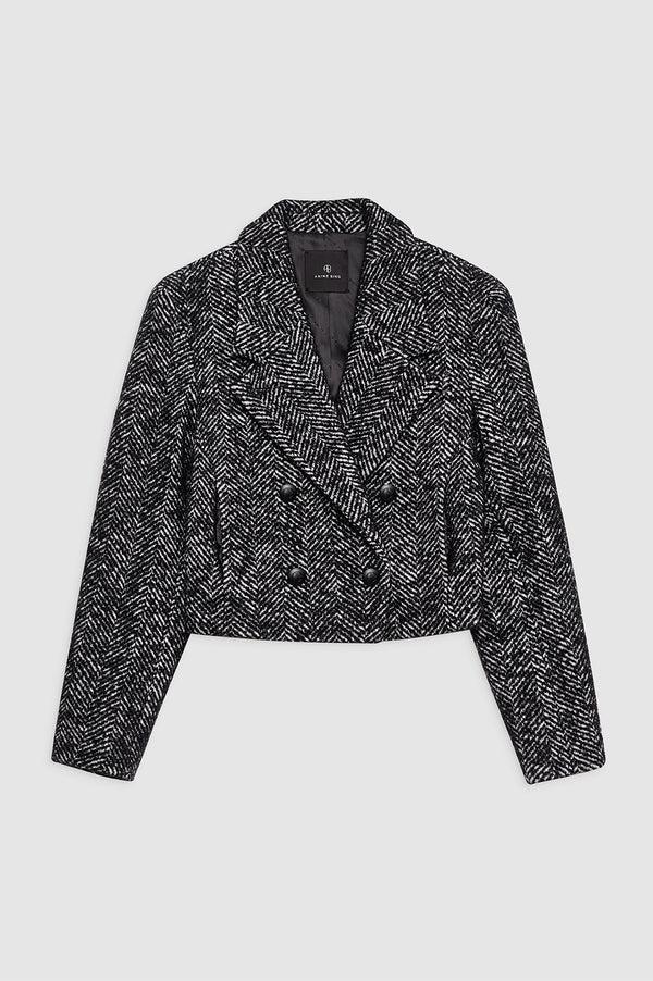 Anissa Kermiche Vienna Blazer - Black And White Tweed