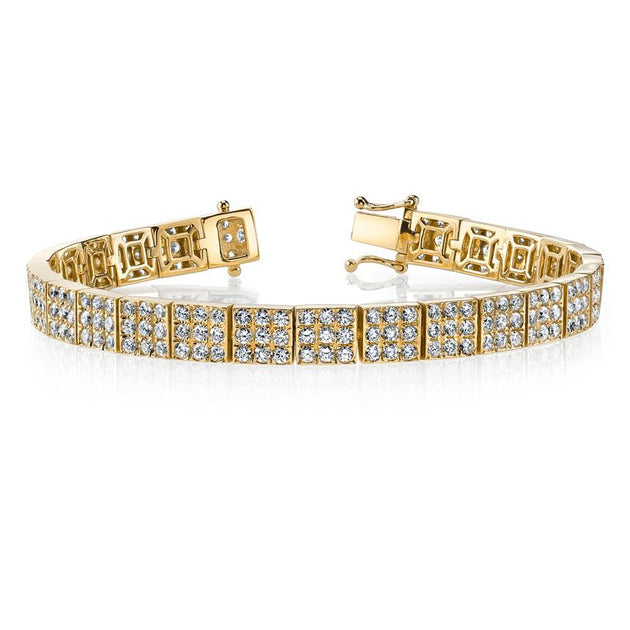 Anita Ko ALL DIAMOND SQUARE LINK BRACELET