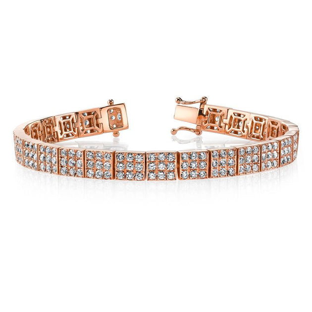 Anita Ko ALL DIAMOND SQUARE LINK BRACELET