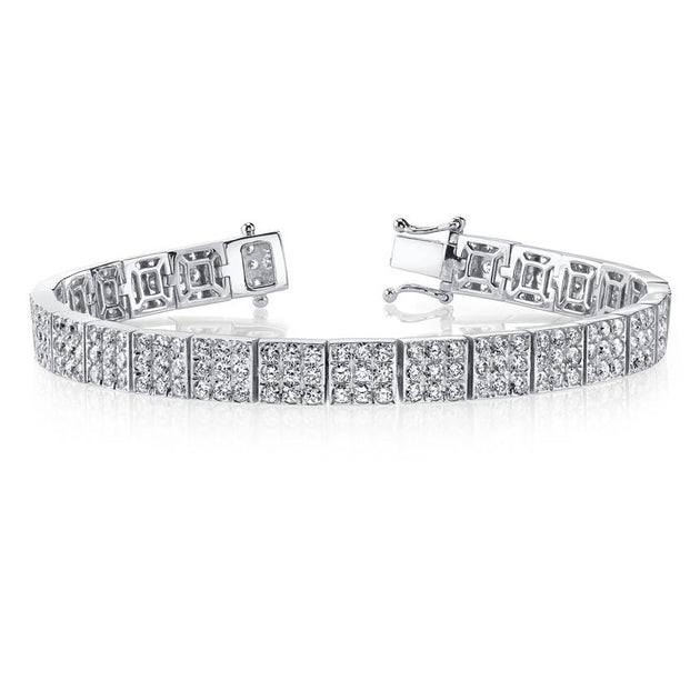 anita ko ALL DIAMOND SQUARE LINK BRACELET