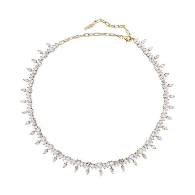 Anita Ko ATLAS PEAR DIAMOND CHOKER
