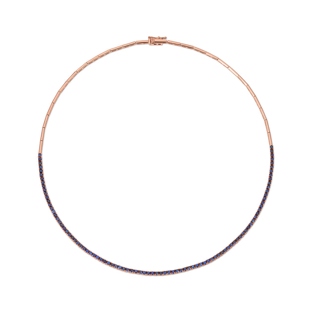 Anita Ko AUDREY BLUE SAPPHIRE BAR LINK CHOKER