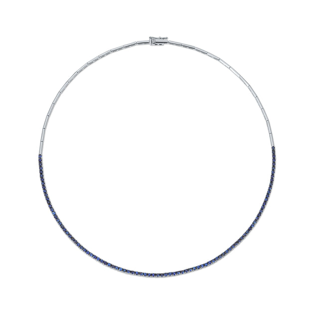 Anita Ko AUDREY BLUE SAPPHIRE BAR LINK CHOKER