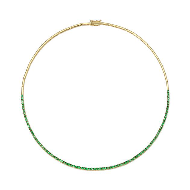 anita ko AUDREY EMERALD BAR LINK CHOKER