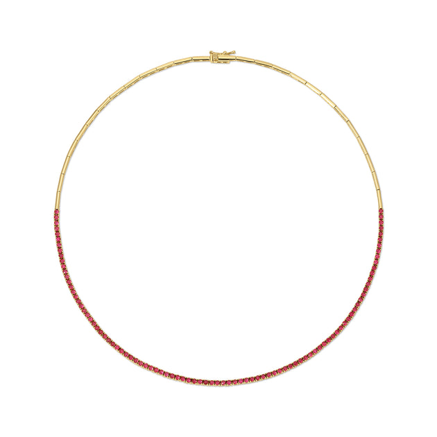 Anita Ko AUDREY RUBY BAR LINK CHOKER