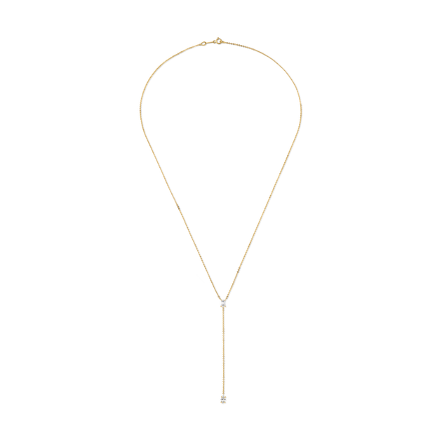 anita ko BAGUETTE AND MARQUISE DIAMOND LARIAT