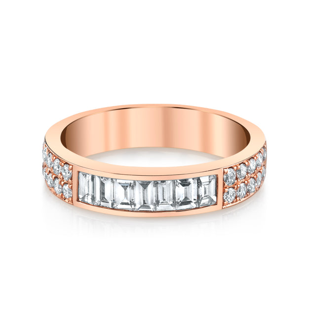 Anita Ko BAGUETTE AND ROUND DIAMOND RING