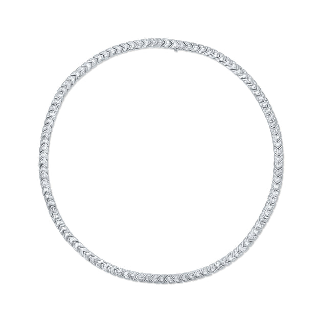 Anita Ko BAGUETTE DIAMOND ARROW CHOKER