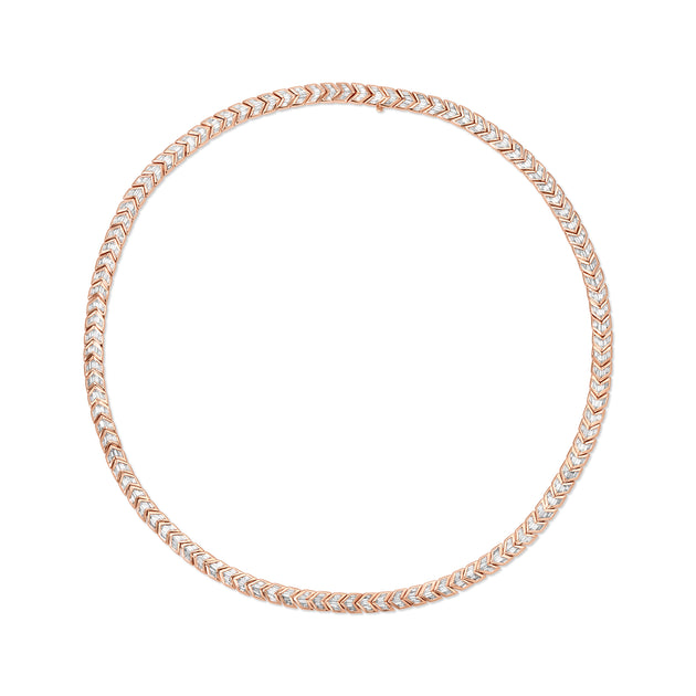 Anita Ko BAGUETTE DIAMOND ARROW CHOKER