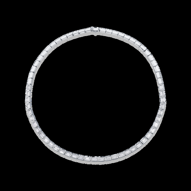 Anita Ko BAGUETTE DIAMOND BUNNY NECKLACE