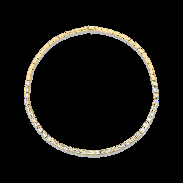 anita ko BAGUETTE DIAMOND BUNNY NECKLACE