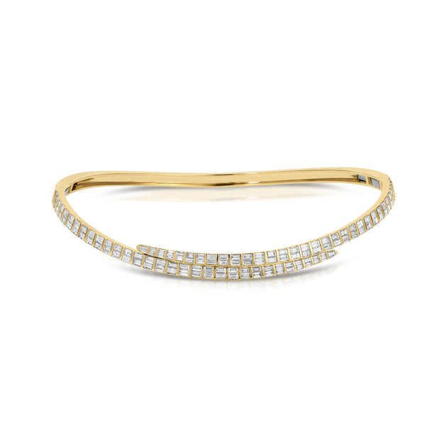 anita ko BAGUETTE DIAMOND COIL CHOKER