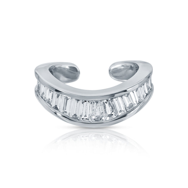 Anita Ko BAGUETTE DIAMOND CURVED EAR CUFF