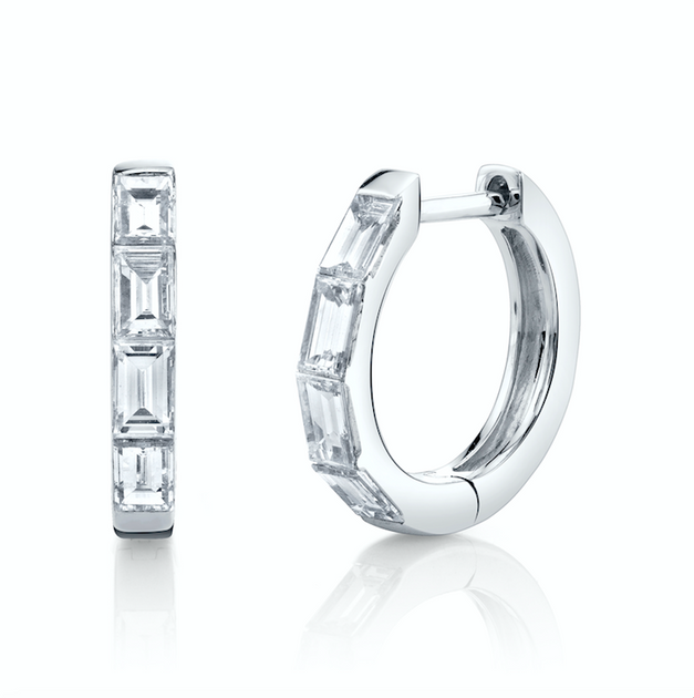 anita ko BAGUETTE DIAMOND HUGGIES