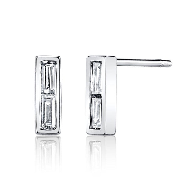 Anita Ko BAGUETTE DIAMOND STUDS