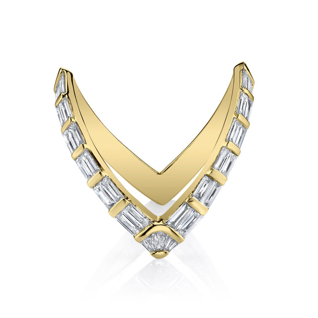 anita ko BAGUETTE DIAMOND V RING