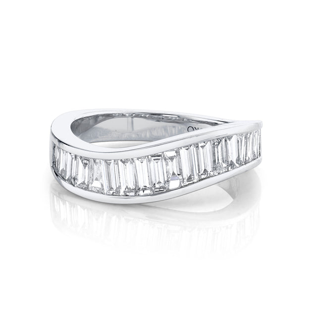 Anita Ko BAGUETTE DIAMOND WAVE RING