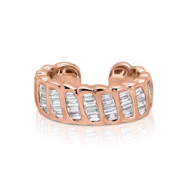 Anita Ko BAGUETTE DIAMOND ZOE EAR CUFF