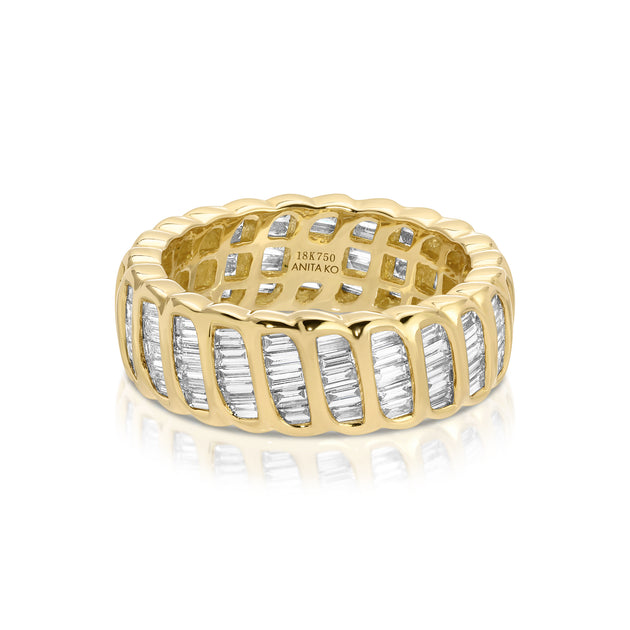anita ko BAGUETTE DIAMOND ZOE RING