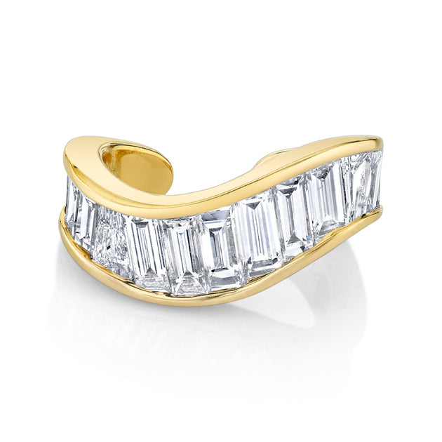 Anita Ko BAGUETTE WAVE EAR CUFF
