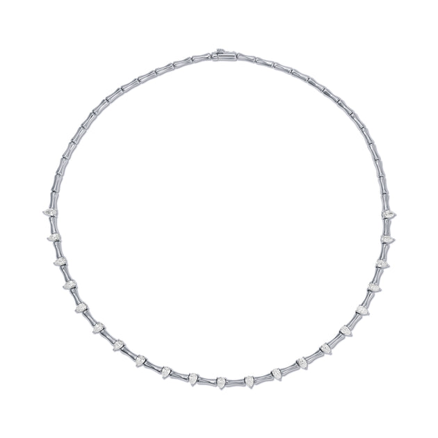 Anita Ko BAMBOO CHOKER WITH ROUND DIAMONDS