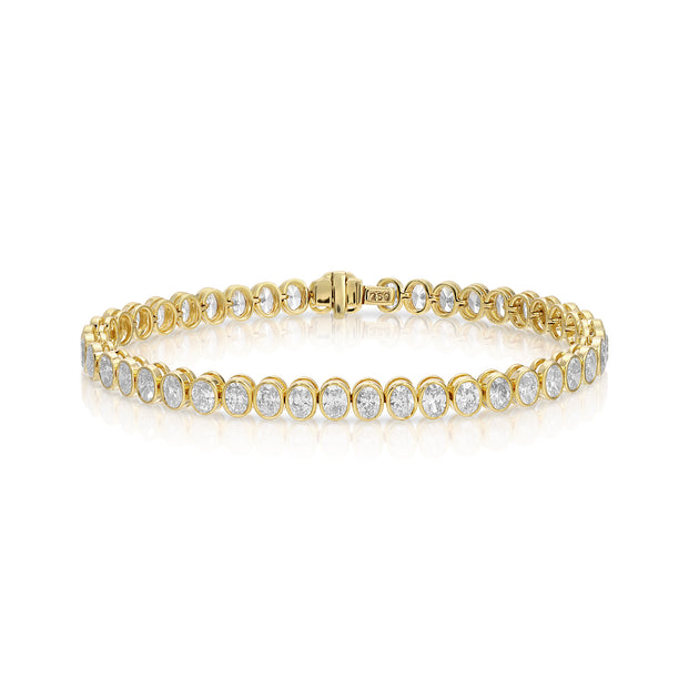 anita ko BEZEL OVAL DIAMOND BRACELET