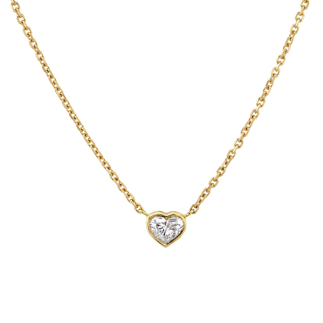 anita ko BEZELED HEART DIAMOND PENDANT .30