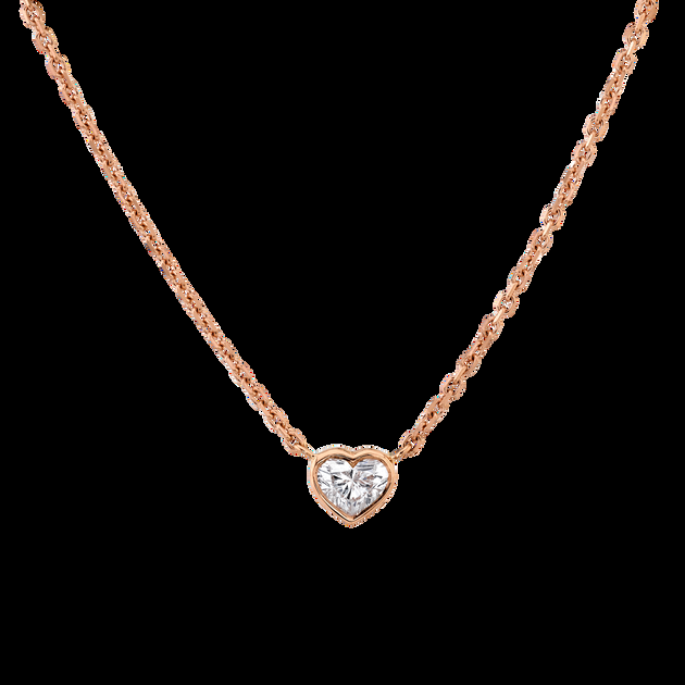 Anita Ko BEZELED HEART DIAMOND PENDANT .40