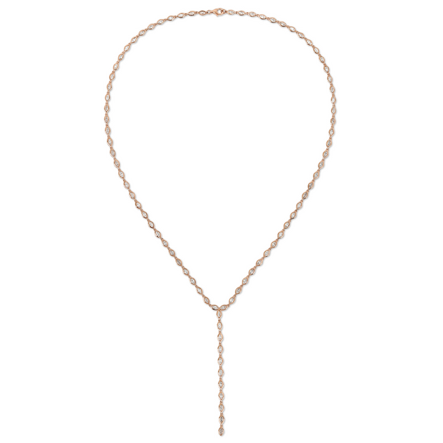 Anita Ko BEZELED MARQUISE DIAMOND LARIAT